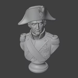 Historical Icons Bust Collection Vol.1 – 5 Bust Pack – Shakespeare, Napoleon, Caesar, Lincoln, Aristotle | 3D Printable Sculptures |STL File image 2