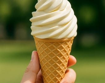 Ice Cream Cone – Realistic Soft Serve Model for 3D Printing | STL File