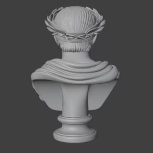 Historical Icons Bust Collection Vol.1 – 5 Bust Pack – Shakespeare, Napoleon, Caesar, Lincoln, Aristotle | 3D Printable Sculptures |STL File image 7