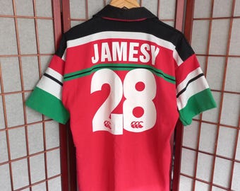 Vintage Ystalyfera Rugby Shirt #28 Jamesy Dublin 2000 Canterbury Size L