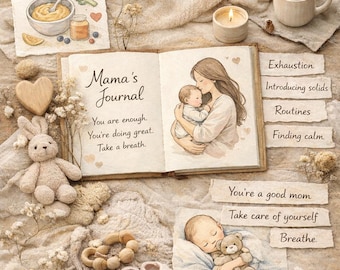 Held – A Gentle Motherhood Journal | Baby & Mama Memory Journal | Printable PDF