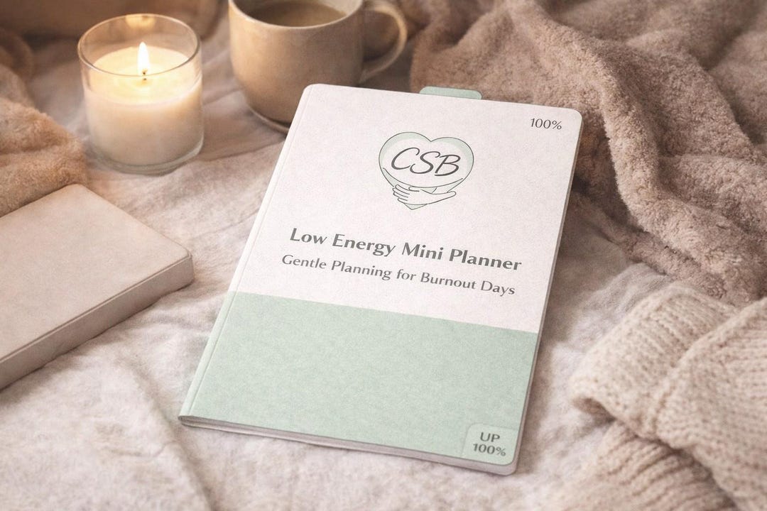 Low Energy Mini Planner Printable PDF – Burnout & Mental Exhaustion ...