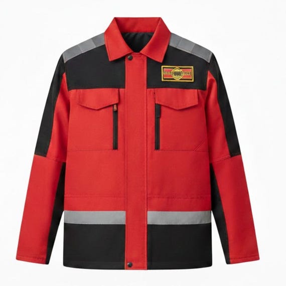 Power Rangers Light Speed Red Jacket Rescue Team Style Moto Jacket Cosplay Costume Outerwear  Lightweight Street wear Jacket:Gift for Him