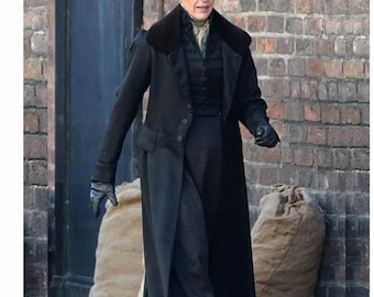 Płaszcz Gentleman Jack inspirowany Suranne Jones: wełniany płaszcz w stylu wiktoriańskim | Długi płaszcz w stylu Anne Lister | Płaszcz w stylu kostiumu historycznego