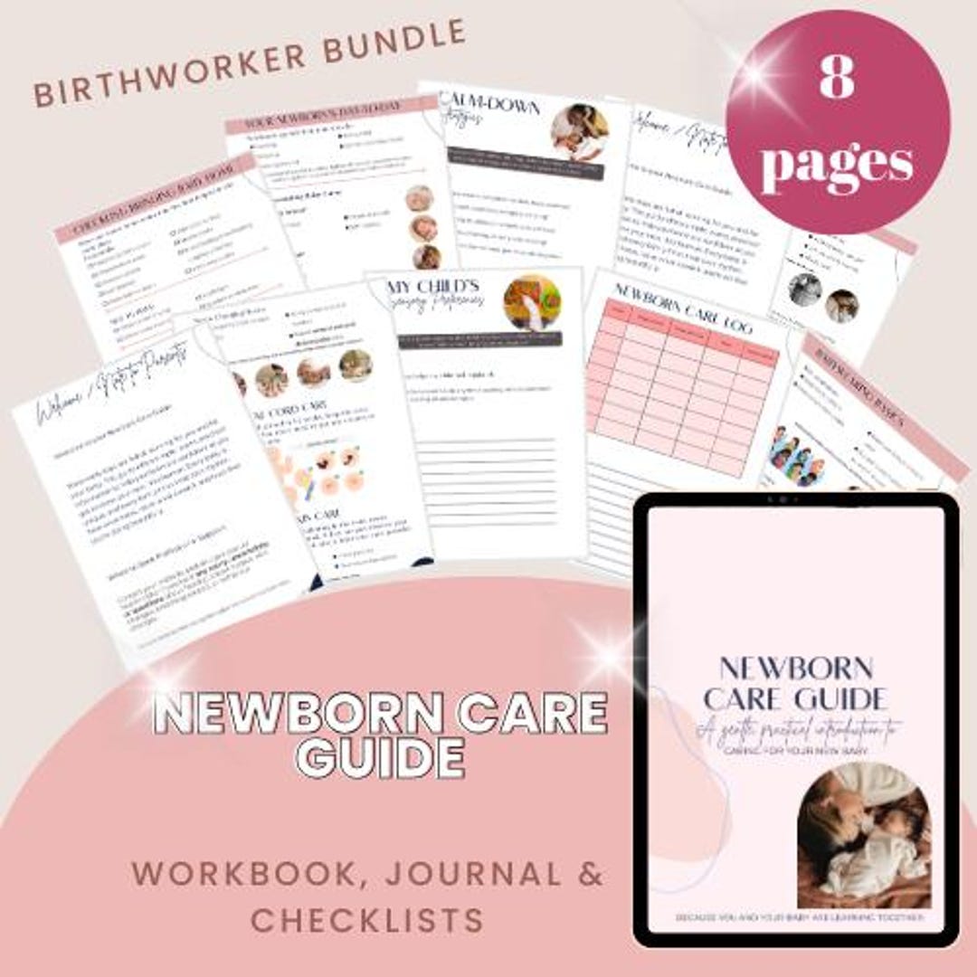 Newborn Routine Pdf Newborn Baby Care Guide | Digital New Parent Planner| PDF Workbook ...