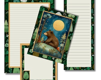 Moonlight Bear Stationery Set