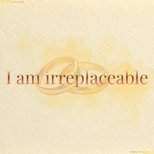 Zelfliefdebevestigingskaart | Ik ben onvervangbaar | Afdrukbare kaart met liefdesmanifest | Digitale download | 1080 x 1080 + 4 x 6