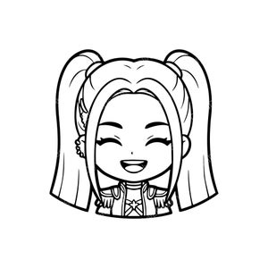 Kpop Demon Huntrix Mira SVG PNG JPG | Cute Character Design for Crafts
