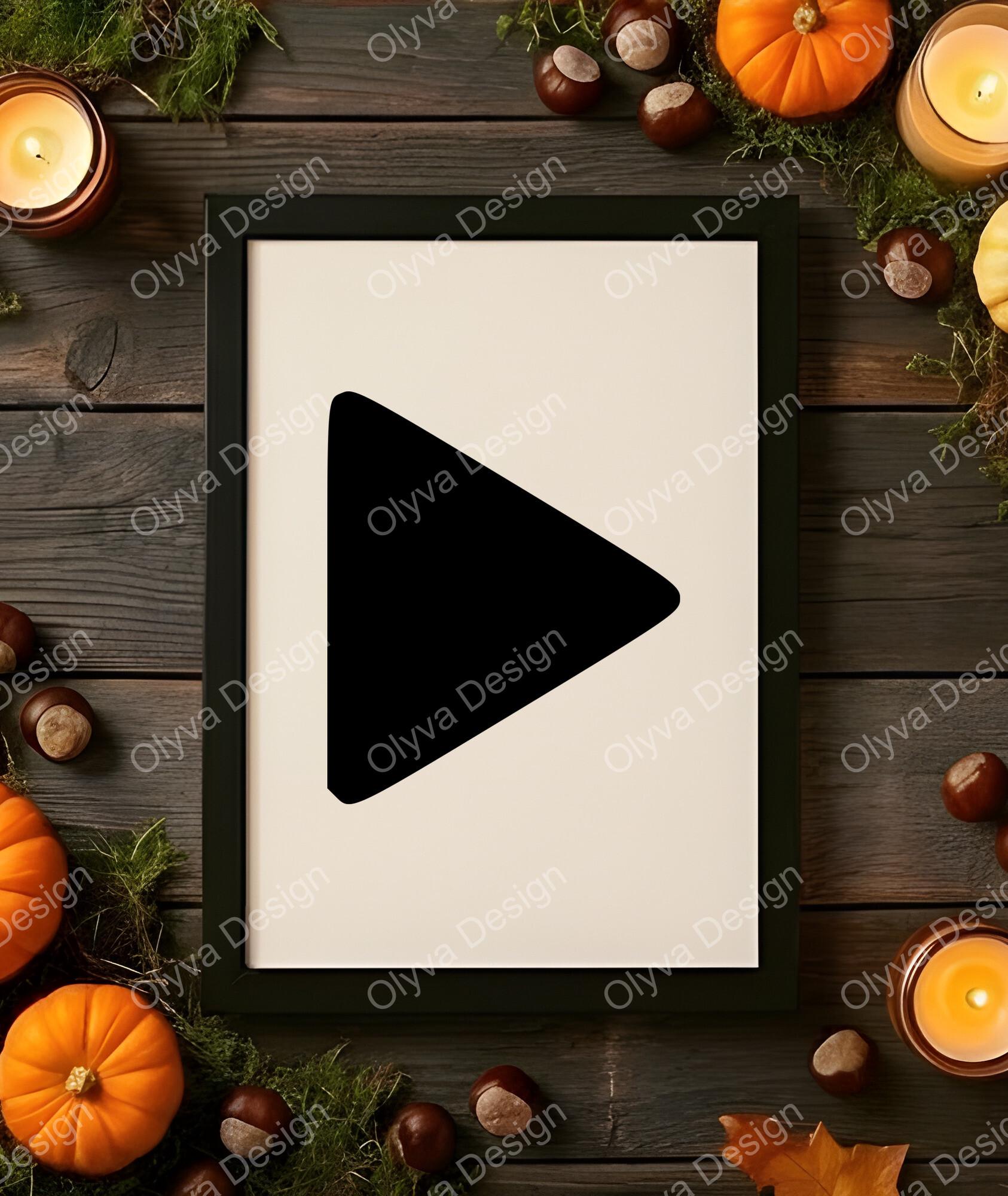Play Button Icon SVG PNG JPG | Digital Design for Cricut - Etsy