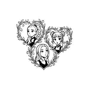 Kpop Demon Huntrix Style SVG PNG JPG / Design digitale per l'artigianato