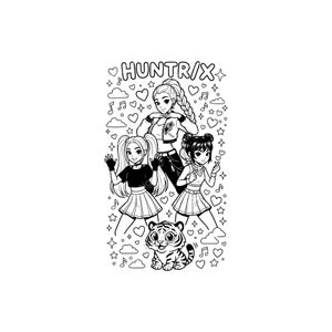 Kpop Demon Huntrix SVG PNG JPG | Conception de danse mignonne pour des projets créatifs