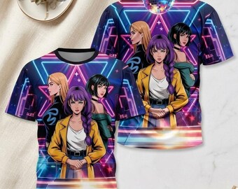 Camiseta con gráfico de tigre vintage / Camiseta de manga corta estilo anime retro / Cuello redondo unisex de algodón suave / Ropa urbana de estética japonesa