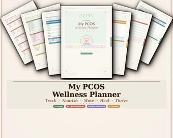 PCOS Wellness Planner | Hormone & Cycle Tracker PDF (Digital Download)