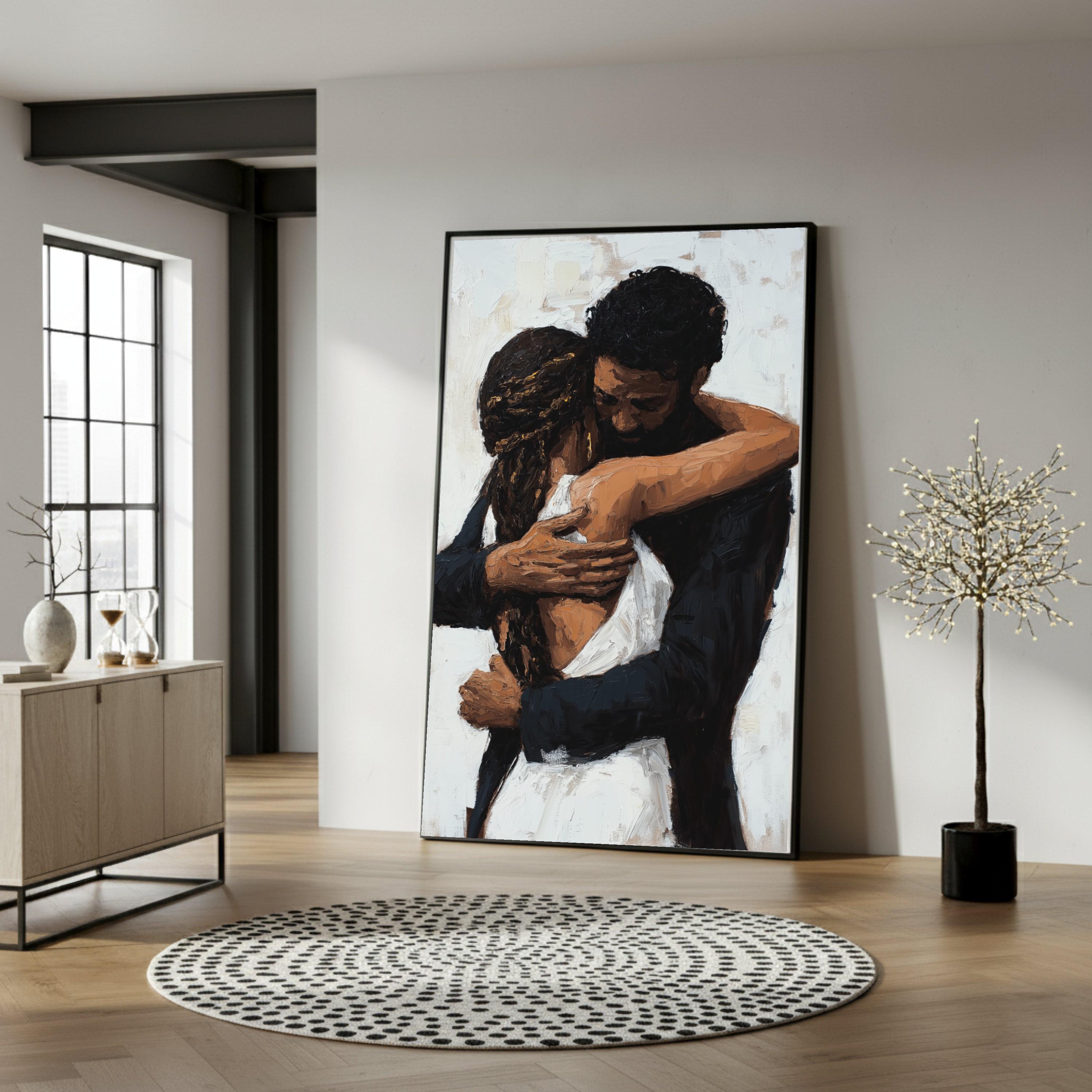 Couple Hug Painting - Etsy