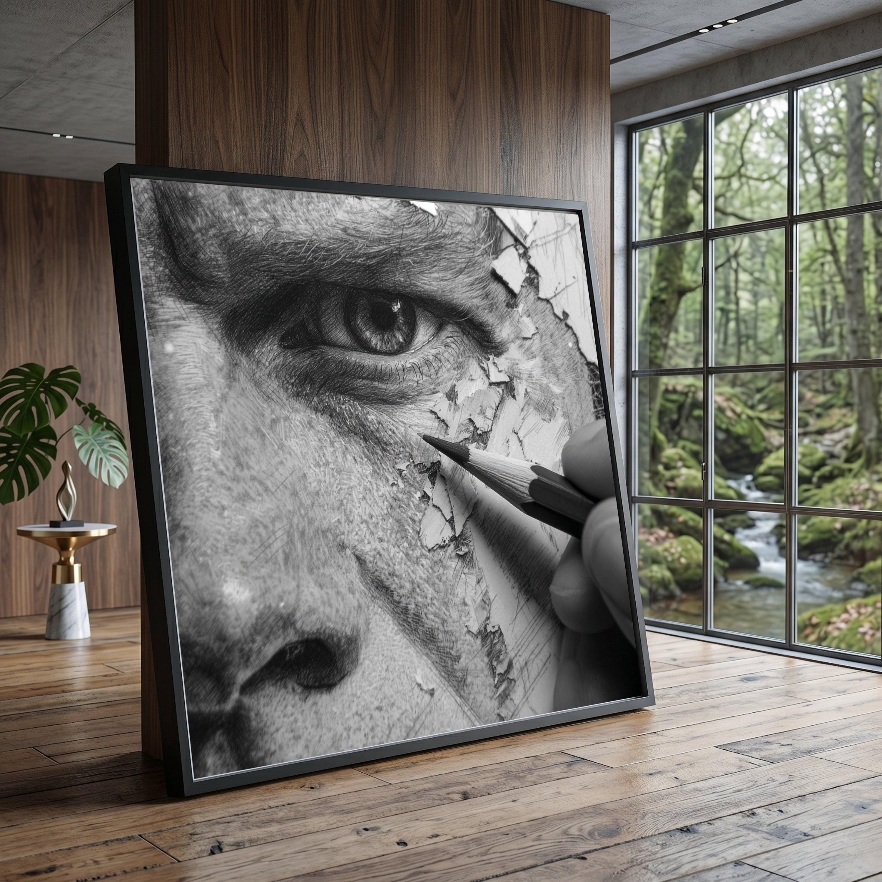 Pencil Artwork of an Eye - Etsy
