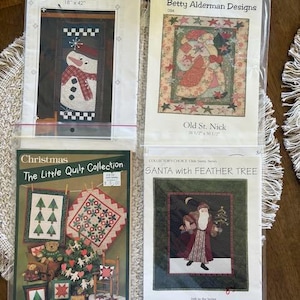 Lot of 8 Winter and Christmas Quilting Patterns