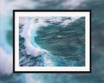 Power or just 70% -- Wave breaking seen from above [Saint François, Guadeloupe]
