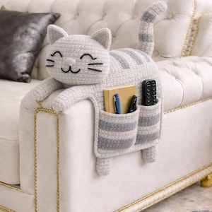Crochet Cat Couch Organizer Pattern – PDF Crochet Pattern image 2
