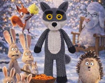 Patron Crochet Loup – Patron de Crochet Loup | Amigurumi Loup PDF | Patron du loup mal aimé