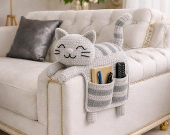 Crochet Cat Couch Organizer Pattern – PDF Crochet Pattern