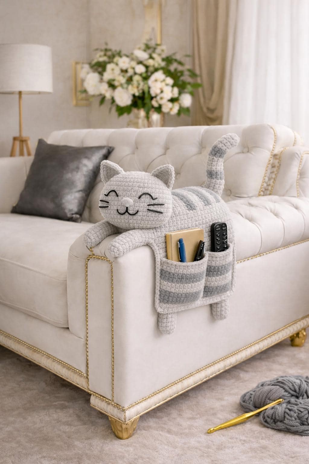 33 Cat Couch Crochet Patterns: Unleash Your Creativity with Fun & Stylish Designs 21 Crochet Cat Couch Organizer