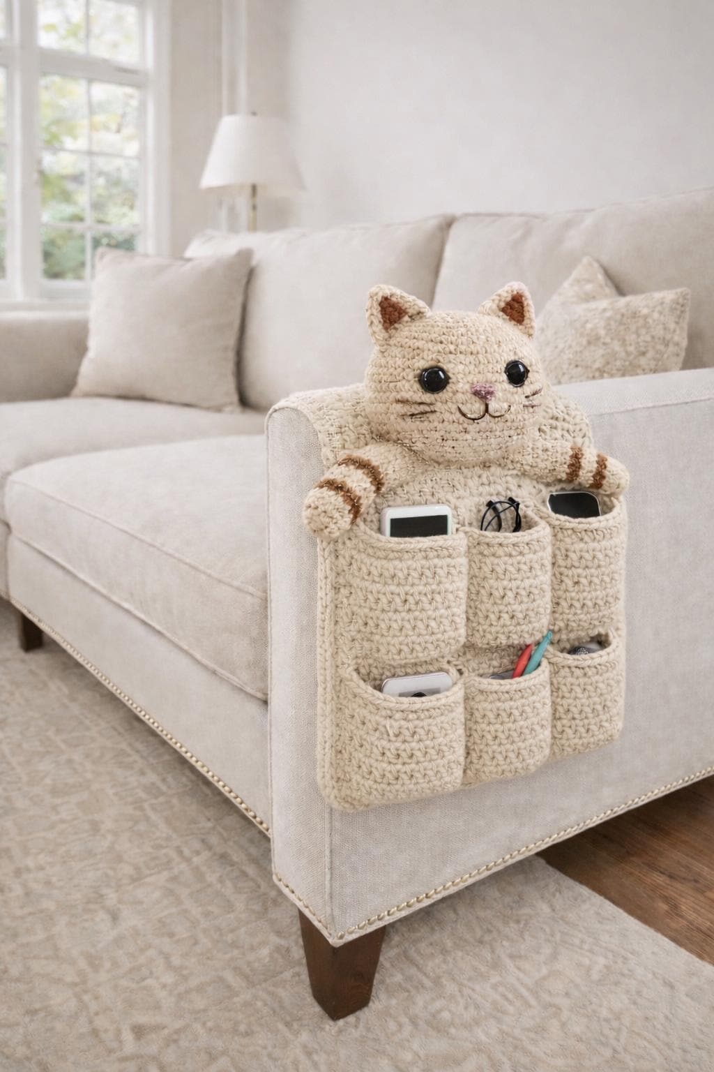 Gatto fermaporta in tessuto shabby country style, regalo donna