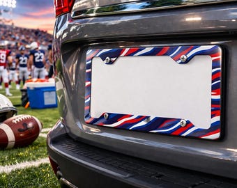 Registreringsskyltsram för Let's Go Buffalo | Buffalo fotbollsfan, Bills Mafia Colors