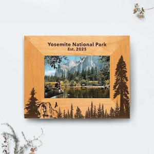 Custom Yosemite National Park Picture Frame Engraved 4X6, 5X7, 8X10
