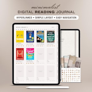 Digital Reading Journal for iPad & Android | GoodNotes Notability Book Review | Reading Log | Record Reviews