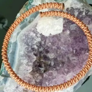 Tensor Ring Double Wrapped Adjustable Copper Bracelet Sacred Cubit Feminine Energy