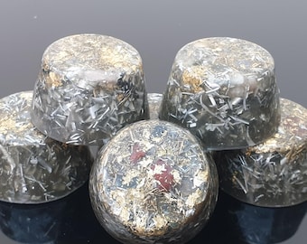 Orgone Towerbusters Tower Buster Bion-Orgonite with Tensor Ring Bionized Clear Quartz Sand 5G 6G Shungite Amethyst EMF Protection Generator