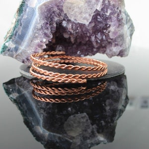 Tensor Ring Adjustable Flattened Copper Bracelet Sacred Cubit Feminine Energy
