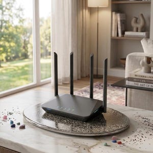Orgonite Wi-Fi Router Base | EMF Harmonizer Board & EMF RF Smart Meter Harmonizing Shungite 5G Protection Disc | Orgone Energy Plate Laptop