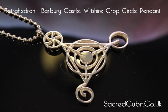 Fourth Dimensional Barbury Castle Crop Circle Sacred Geometric Symbol Pendant