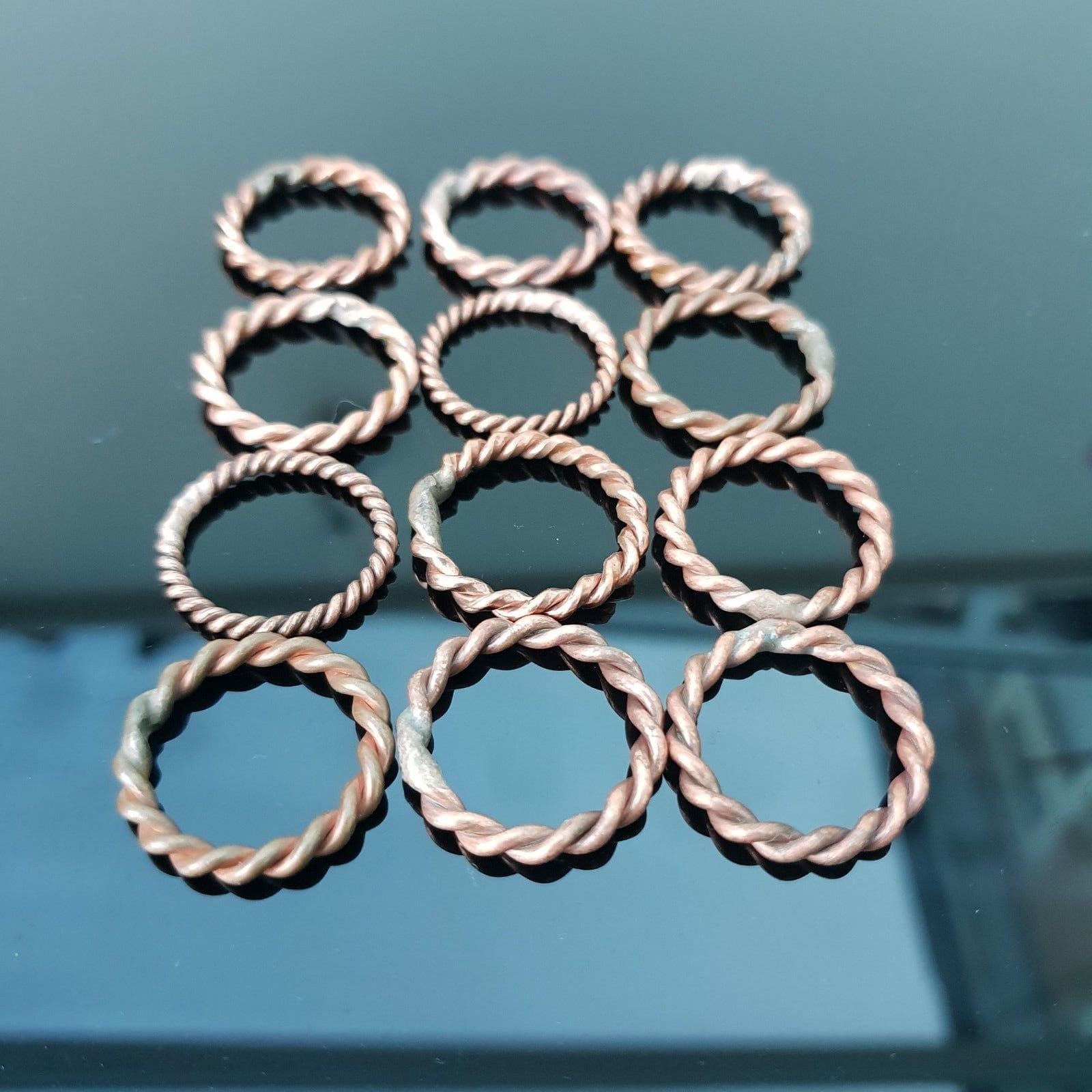 12 x Tensor Ring Sacred Cubit Smart Meter/EMF Orgone Towerbuster Alternative set