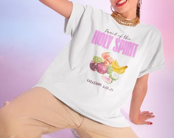 Camiseta del Fruto del Espíritu Santo, Gálatas 5:22-23, Camiseta Cristiana