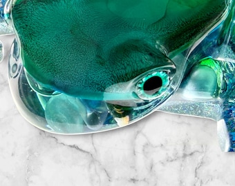 Large Green Dream Frog Sculpture