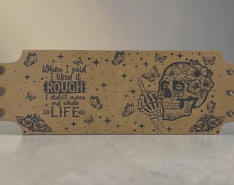 Leather Wrap for 40oz Tumbler - Rough Life