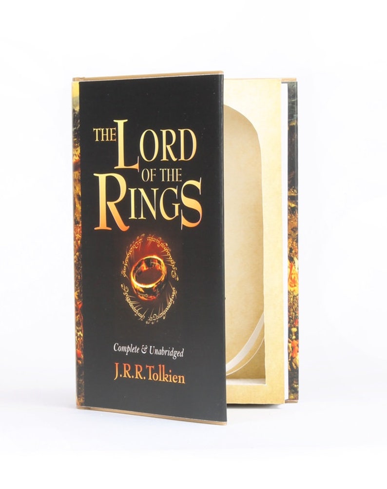 Engagement Ring Hollow Book Proposal Ring Book Free shipping USA Lord of the Rings