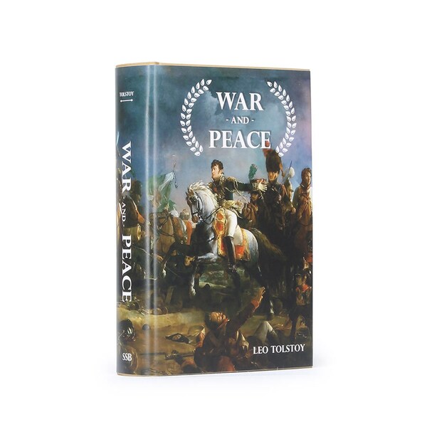 Hollow Book Box  - War and Peace  by Leo Tolstoy - Large Book Safe