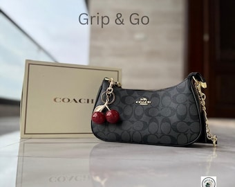 バッグ old COACH ergo leather shoulder bag y2k Y2K Coach Vintage Ergo Hobo Black Leather Shoulder Bag RARE Blue