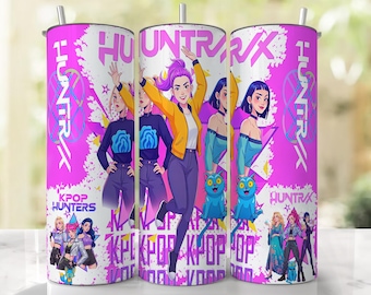 Kpop Demon Hunters Tumbler Wrap 20oz Tumbler Wrap Saja Boys Tumbler Wrap, KPOP Demon Hunters Tumbler Wrap (Digital Download)