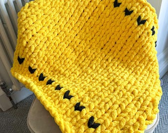 Couverture pour bébé / Couverture épaisse tricotée à la main personnalisée / Plus de 30 options de couleurs