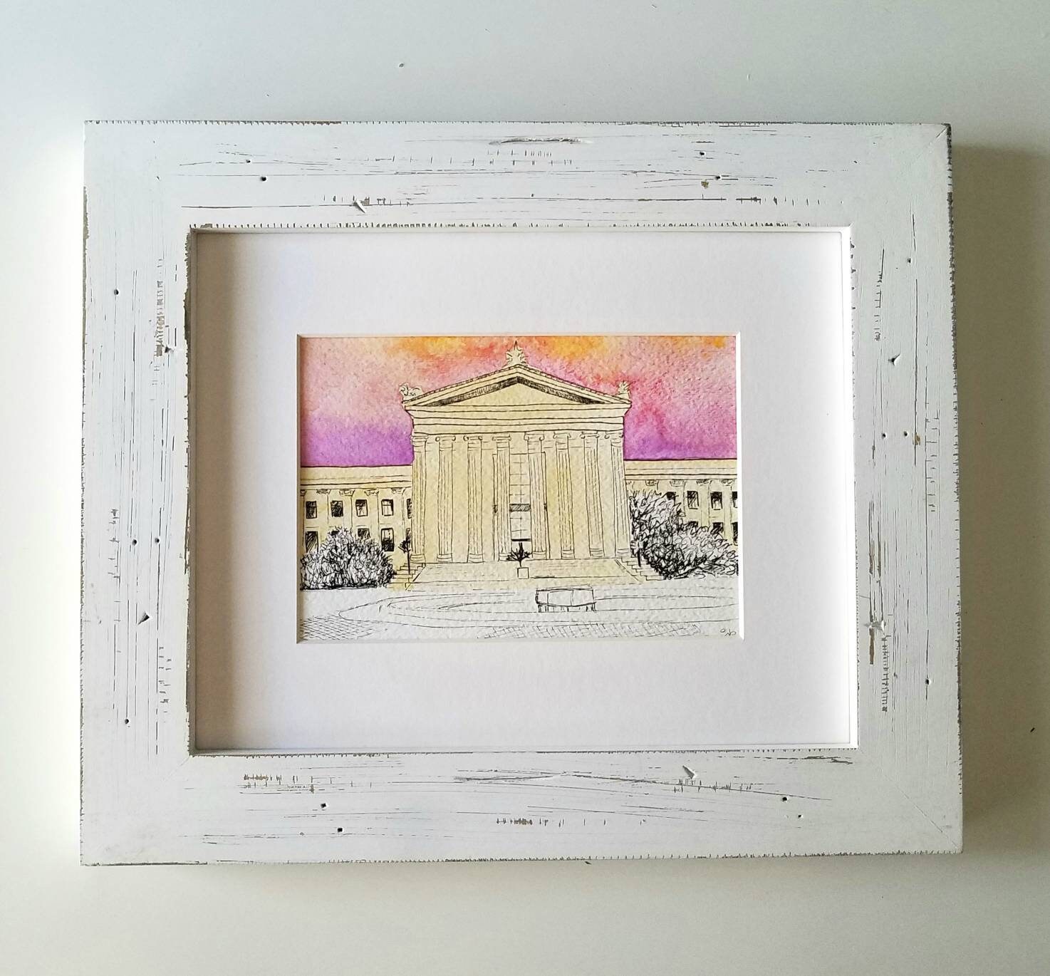 Philadelphia Museum Of Art 5X7 Philadelphia Watercolor | Etsy