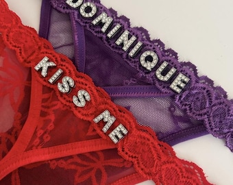 Name Thong, Personalised Name Thong, Custom Name Thong