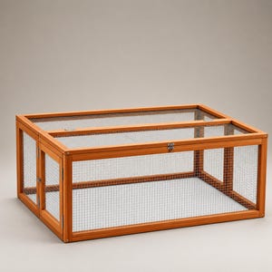 Wooden Pet Run with Roof for Rabbits, Guinea Pigs, Chickens, Ducks, Ferrets, Puppies