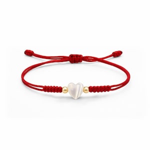 classic original kabbalah red string baby bracelet MOP stone adjustable 0-4