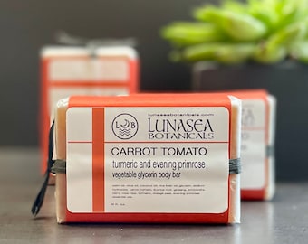 Carrot Tomato Skin Brightening Body Bar