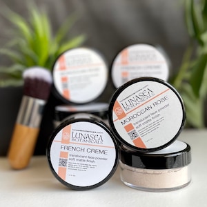 Translucent mineral make up face powder