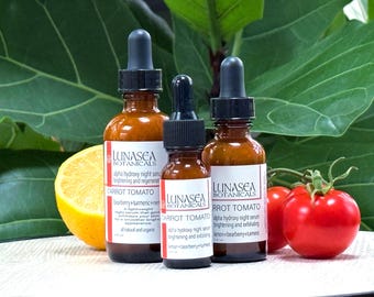 Sérum nocturno refinador de zanahoria y tomate